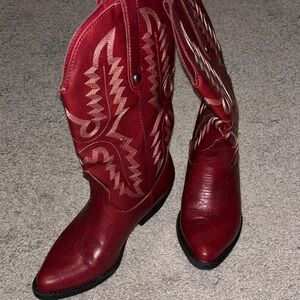 Red Western Cowboy Boots